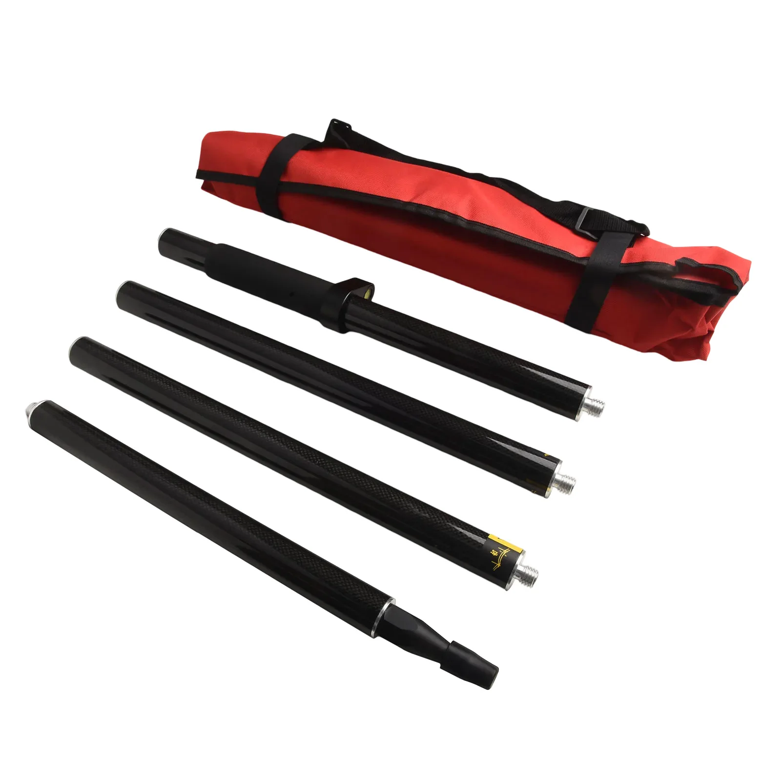 

Compatible With GPS Measuring Rod 1.8M Carbon Fiber 1.8m Length 4 Segment Measuring Instrument Easy To Carry High Stability