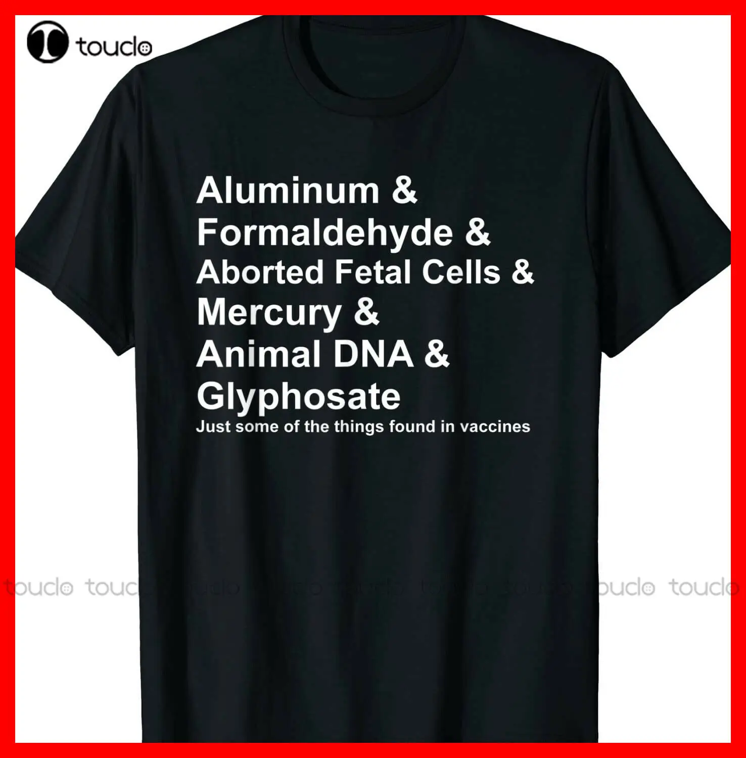 Vaccine Ingredients T Shirt Mercury Aluminum Dna Antivax Men Hawaiian Shirts Custom Aldult Teen Unisex Xs-5Xl Cotton New Tee