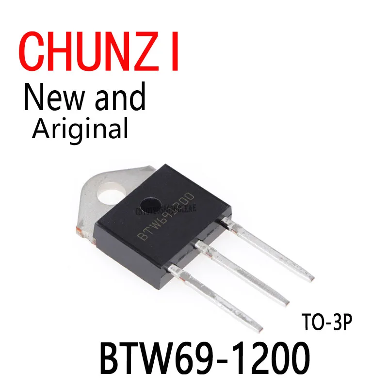 10pcs New and Original BTW691200 BTW69 1200V One-way Controlled TO-3P BTW69-1200