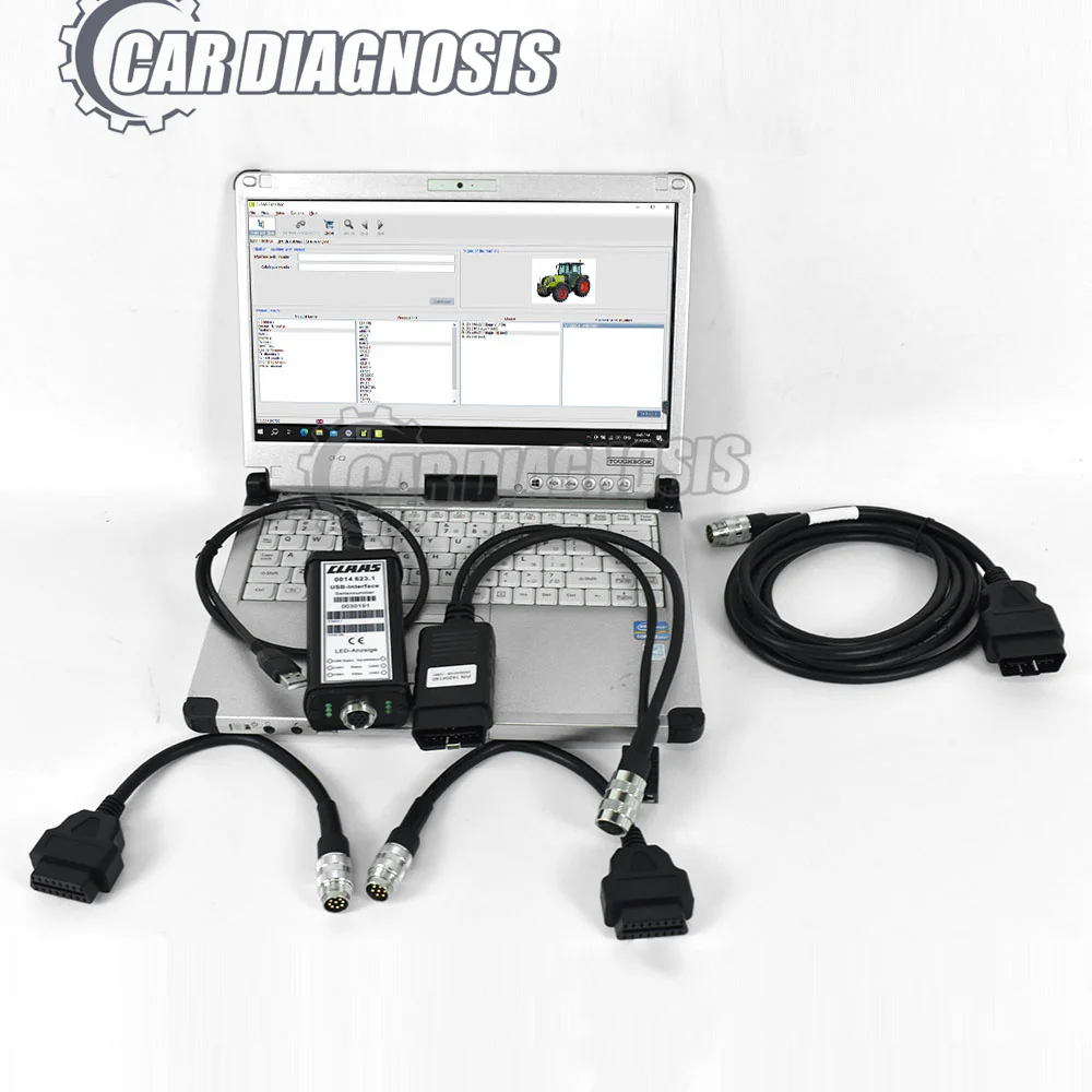 

Ready to use C2 laptop+For Claas simulator p/n14204140 cable For CLAAS DIAGNOSTIC KIT (CANUSB) MetaDiag