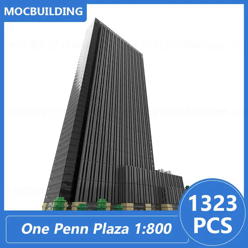 One Penn Plaza Arquitetura Modelo Blocos de Construção, DIY Montar Tijolos, Exibição, Brinquedo Educativo De Natal, Presentes, Escala 1:800, 1323Pcs