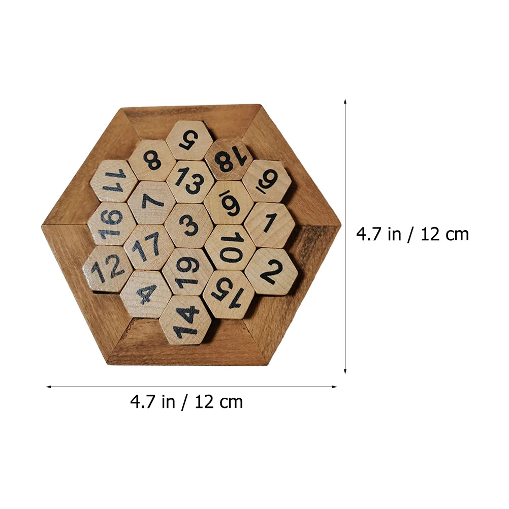 مجموعة واحدة من ألغاز الأرقام التعليمية الخشبية للأطفال، تطوير التعلم المبكر، التدريب على التفكير المنطقي المعرفي