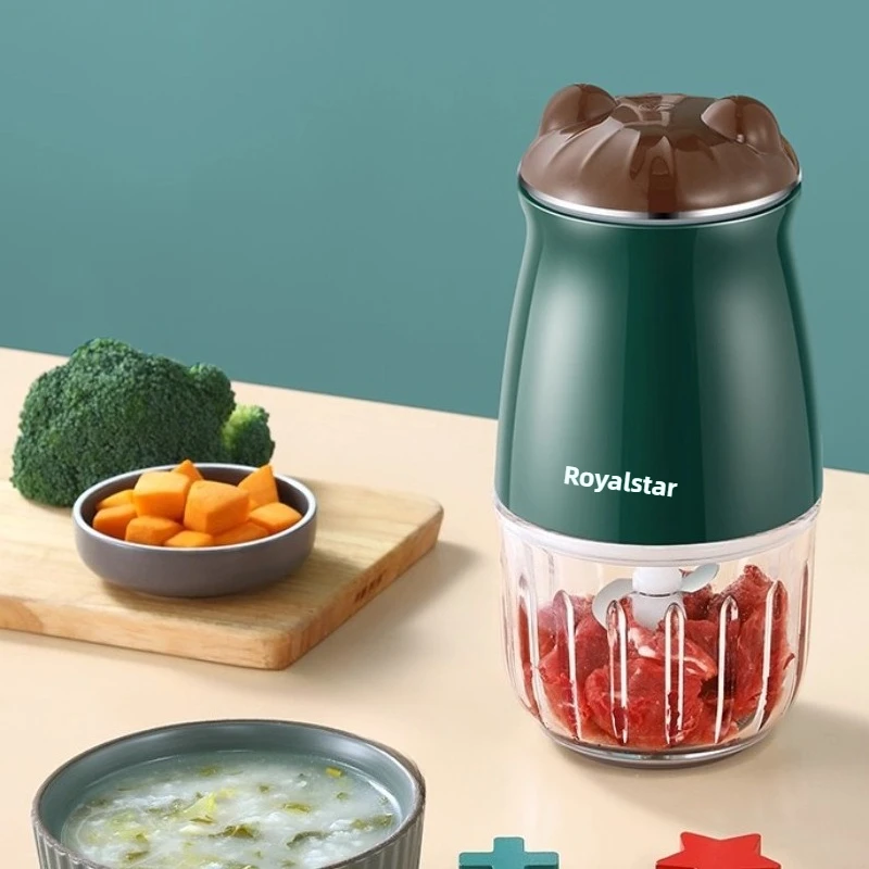 ベビーフードプロセッサー、多機能ミニグラインダーとブレンダー、304ステンレス鋼、ガラスボウル、取り外し可能なデザインで簡単な洗浄
