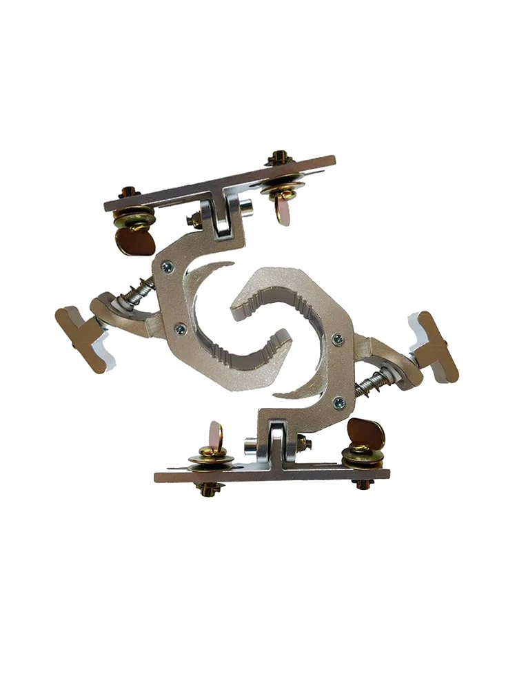 2 stks/partij Aluminium Vouwklemhaken Podiumlicht Ophanghaken Geladen Met 150 kg Truss Tube Moving Head Beam Lamp Connector Clips