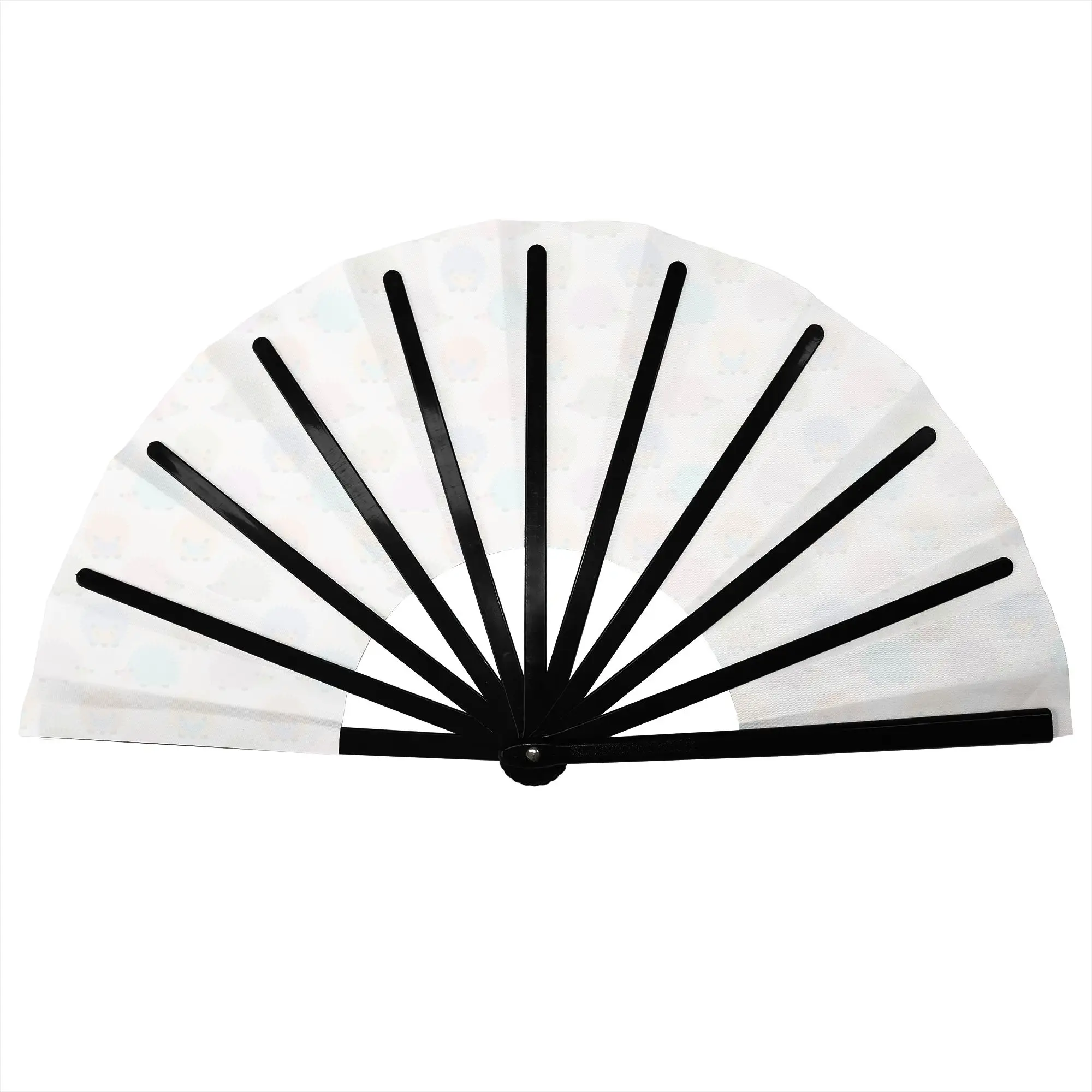 Colorful Hedgehog Furze Pig Cream  Portable Pocket Fan Outdoor Small Mammal  Folding Fan Chinese Dance Cooling Handheld Fans