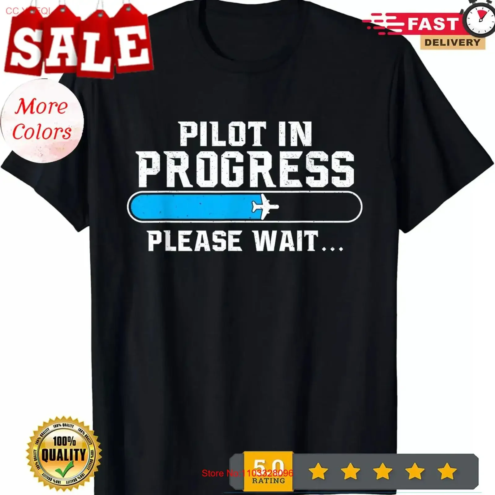 T-shirt vintage pour pilote en formation, passionné d'aviation, de la compagnie aérienne, de l'avion, lavé, tendance, doux, confortable, polyvalent, élégant