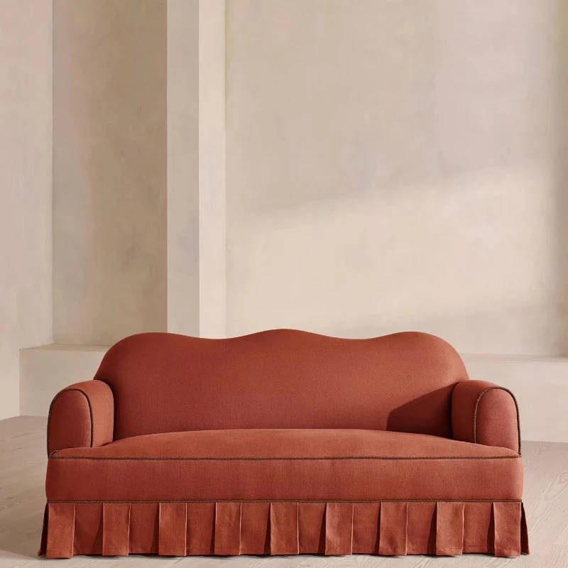 Modern classic integrated fabric sofa, sturdy and durable fixed living room sofa, modern home furnishing set