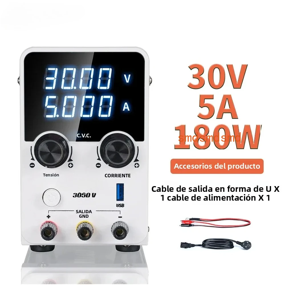 180W DC Power Supply 30V 5A Laboratory Power Supply Bench Power Supply Adjustable Voltage Current Regulator 305D-V