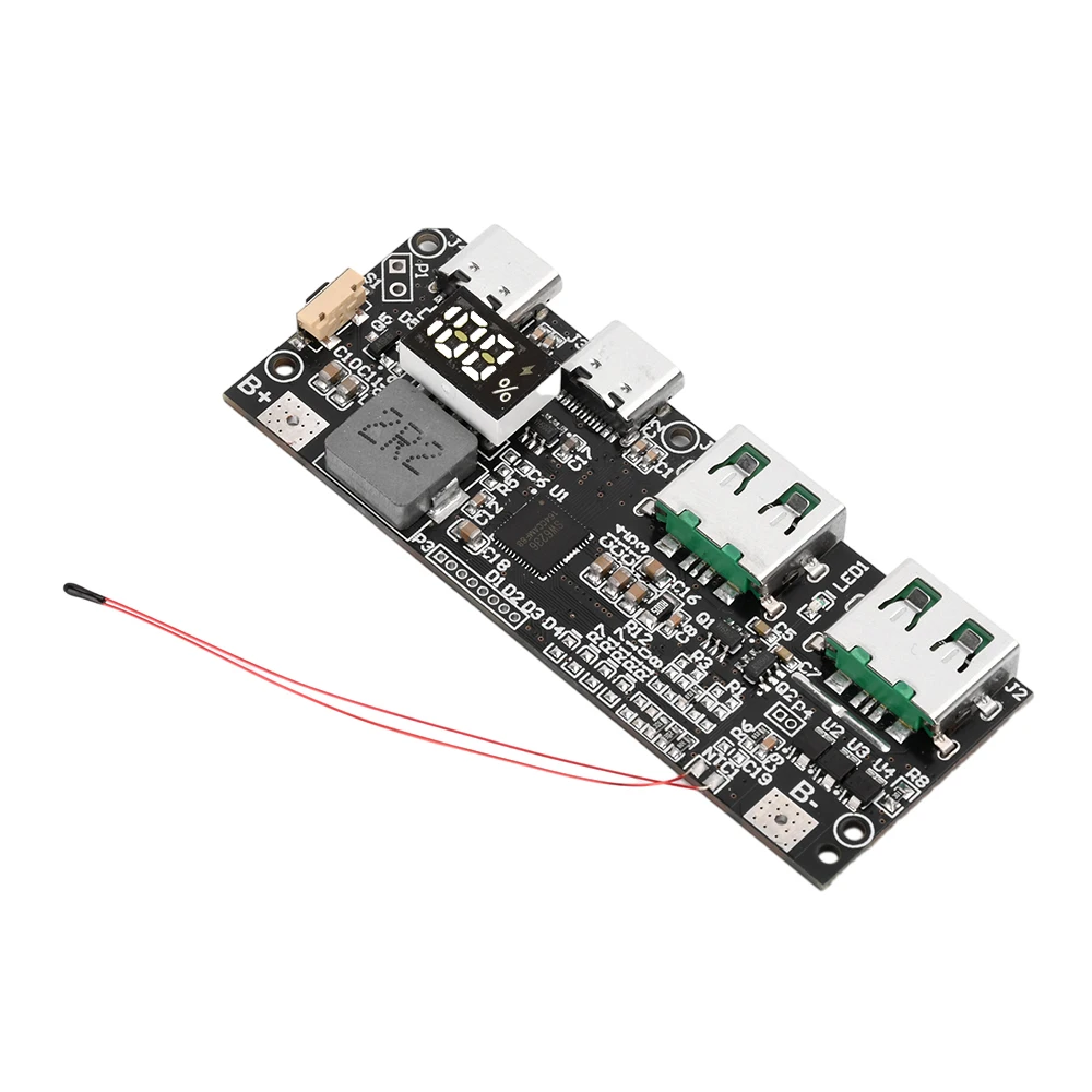 حماية لوحة دوائر ذاتية الصنع ، وحدة باور بنك ، شحن سريع ، USB من النوع C ، بروتوكول متعدد PD ، W