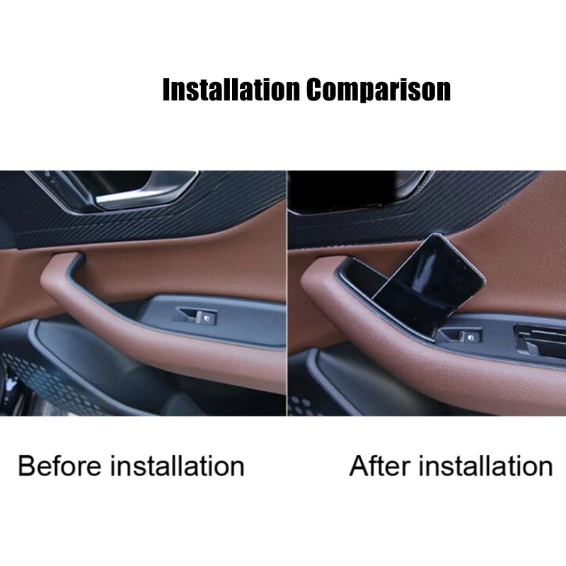 LHD! Car Accessories for Audi Q7 4M 2016 2017 2018 2019 2020 2021 Plastic Interior Front Rear Door Storage Box Holder Organizers
