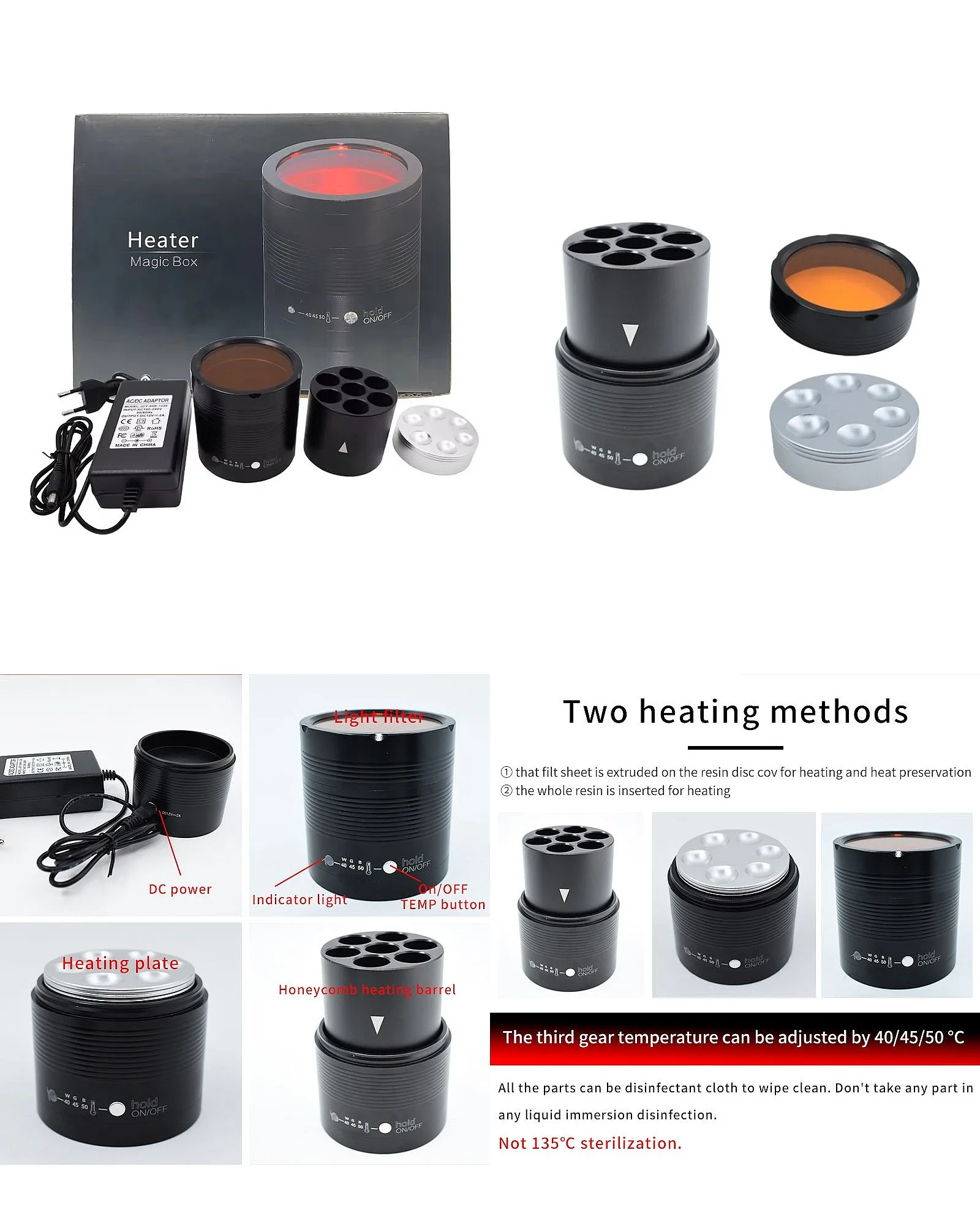 Professional 24W Resins Heater Warmer for Composite Materials Softener & Resins Heating Equipment