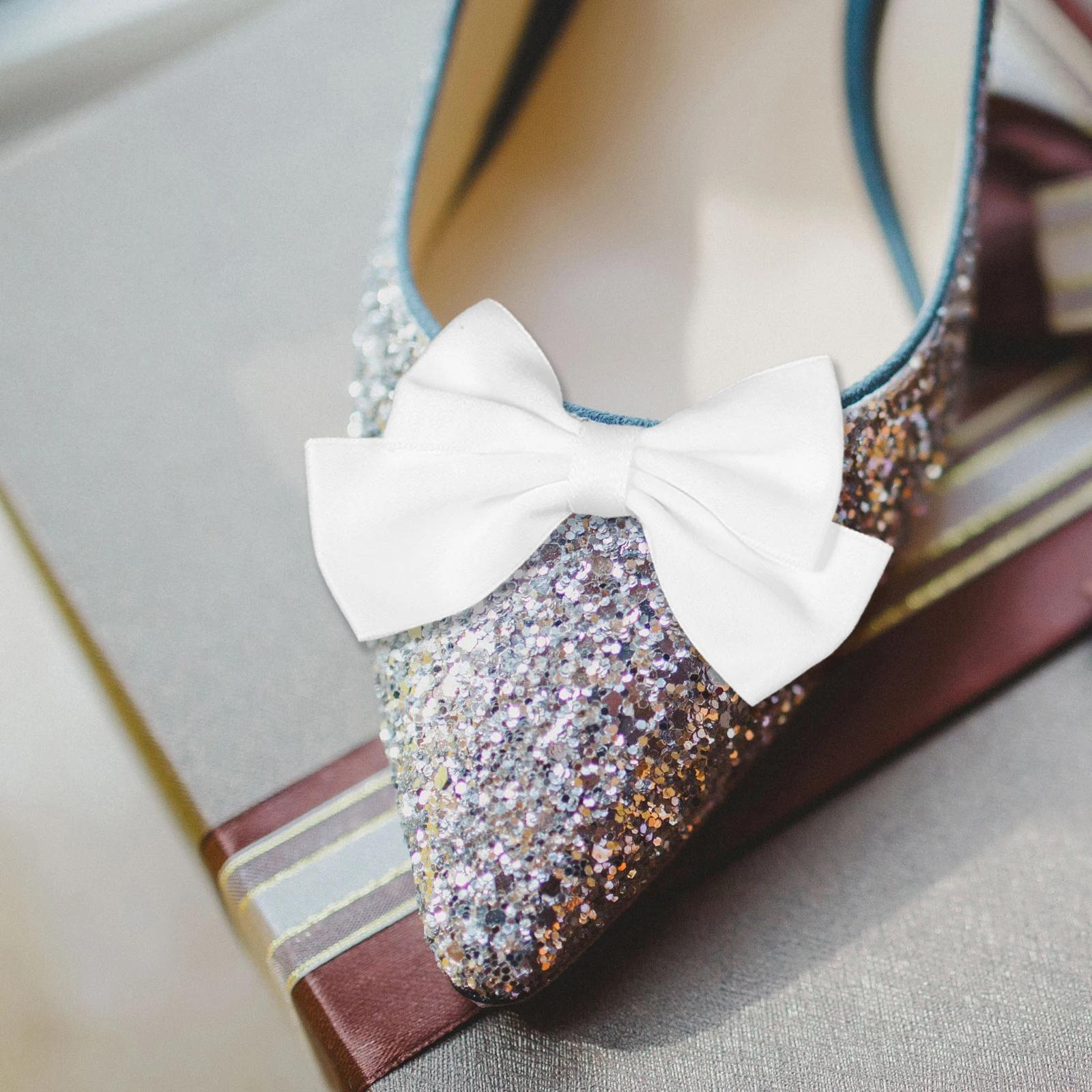 

2 White Shoe Buckles Decorative Clips Bridal Shoes Buckle for Wedding Bridal Shoes Durable Shoe Embellishments