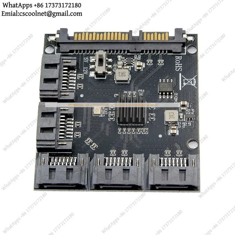 k3  1 to 5 for SATA3.0 Hard Drive Expansion Card JMB575 High-Speed Port Multiplier Adapter for Linux Win7/8/10/11