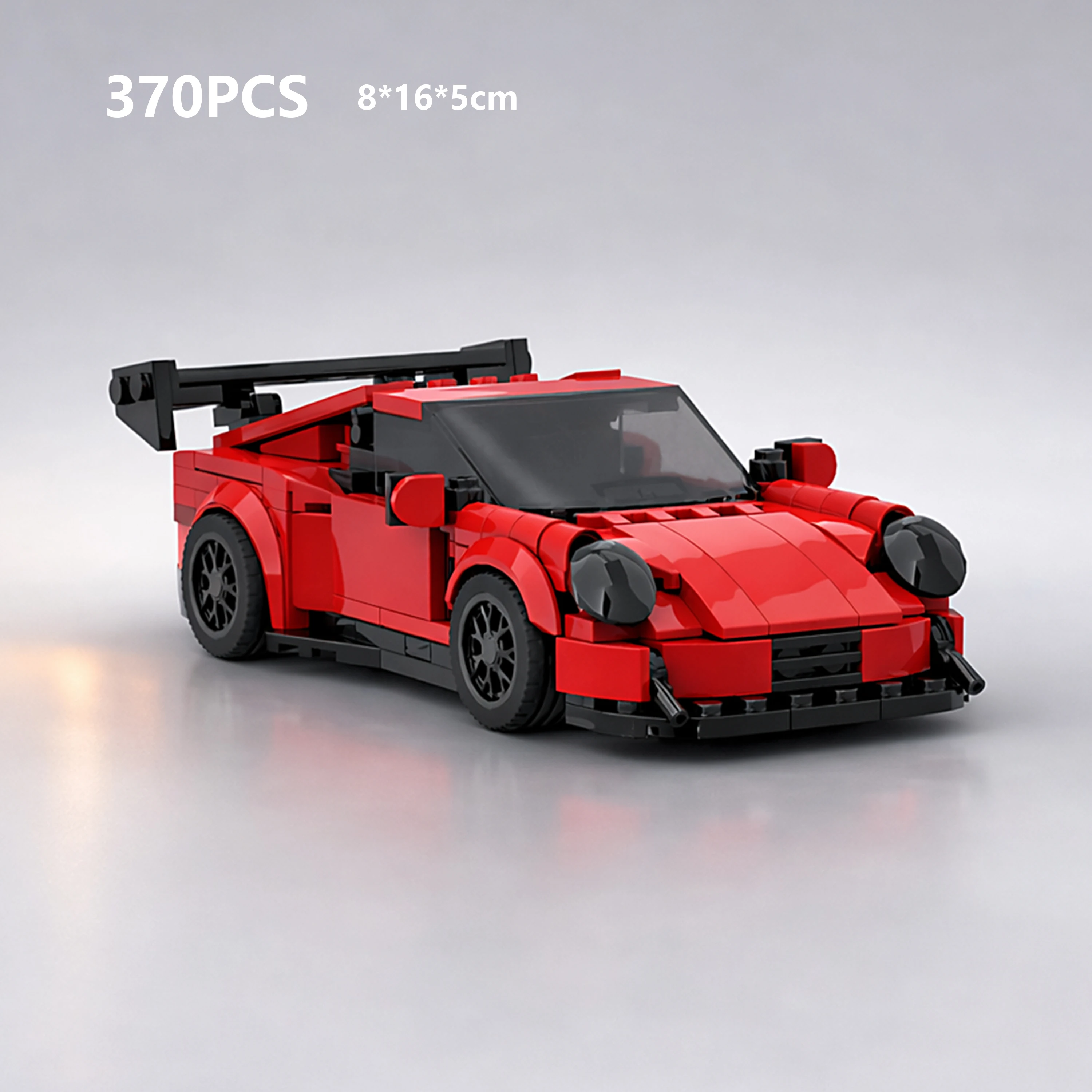 

MOC 911 Style Racing Car 370PCS 8 Stud Wide Small Bricks Building Blocks Model DIY Assembly Toy Gift