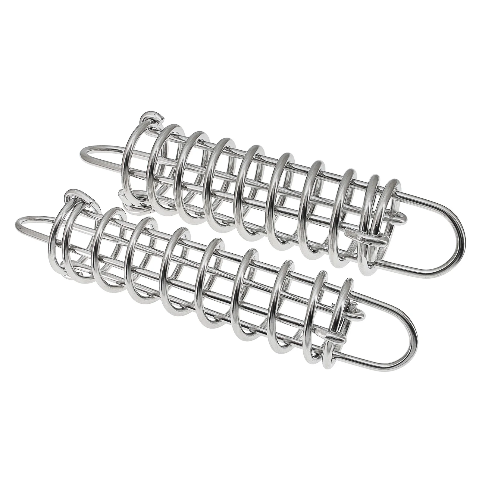 Mooring Spring 5 X 270mm 6 X 270mm Marine Hardware Shock Absorbing Dock Line Moor Springs Stainless Cable Tension Damper Snubber