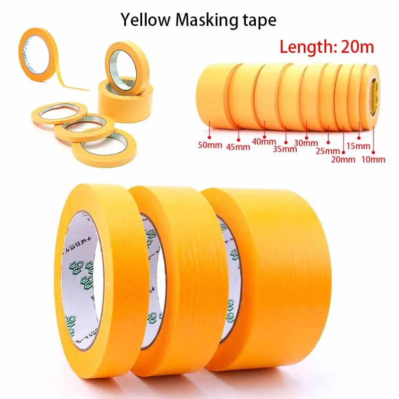 20M Masking Tapes Model Spraying Coating Color Ultra Tape Fine Paper tape DIY Masking Tape