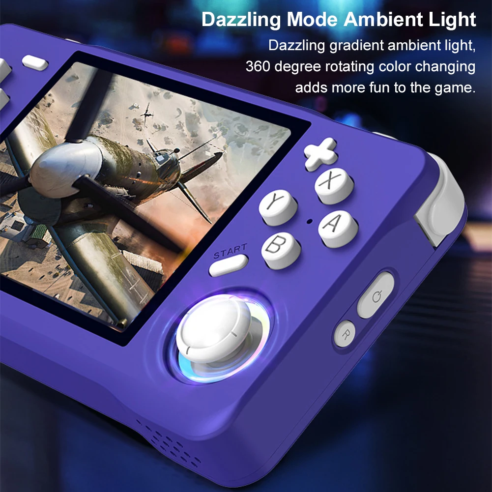 Retro draagbare gameconsole 3,5-inch IPS-scherm Mini-videospeler 4000mAh ​   Draagbare Wifi Pocket Game Player Cadeau voor kinderen