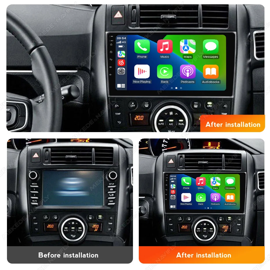 MEKEDE Intelligent Android All-in-one Car Radio Android 13 For Toyota Verso R20 2009 - 2018 Multimedia Player Stereo 2Din Audio