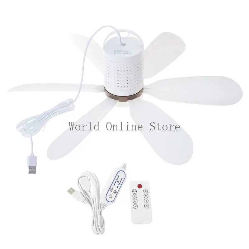 

Portable 5V Desk Fan 15.7inch Rechargeable Oscillating Blade Remote Timers Function Indoor Outdoor Use Home Camping 87HC