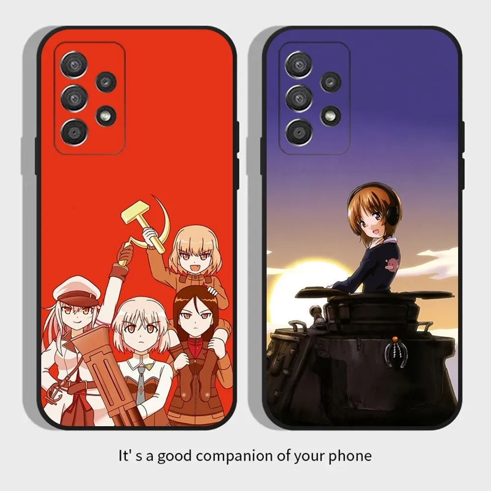 Girls Und Panzer  Phone Case For Samsung Galaxy A13,A21s,A22,A31,A32,A52,A53,A71,A80,A91 Soft Black Cover