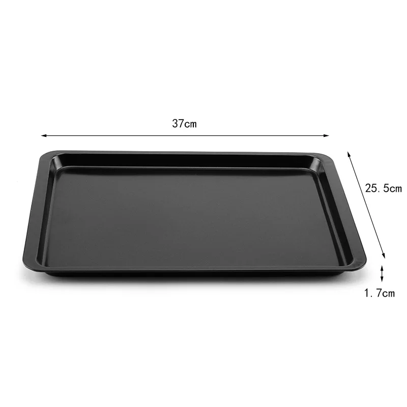 Plateau rectangulaire antiadhésif de 14 pouces, plaque de cuisson peu profonde pour biscuit, pain, gâteau, outils de cuisson