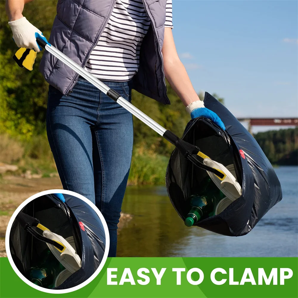 Foldable Litter Reachers Pickers Gripper Extender Hand Tools Portable Collapsible Garbage Grabber Pick Up Tools 1PC