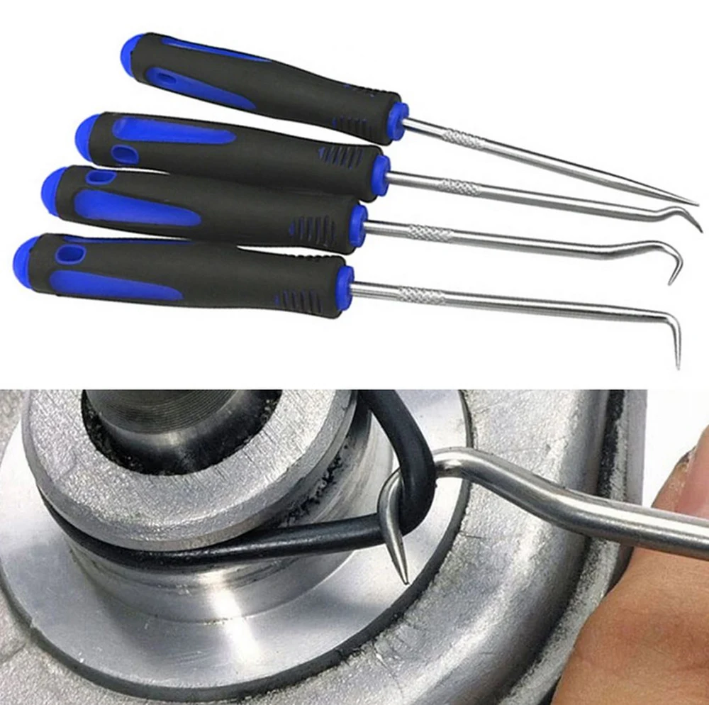 4PCS 165mm Blau Auto Öl Dichtung Schraubendreher-satz Schlauch Entfernung Haken Set O-Ring Dichtung Dichtung Puller entferner Pick Haken Reparatur Werkzeuge – Detail 19