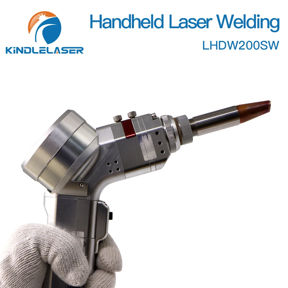 KINDLELASER 1064nm Ospri Hand-held Laser Welding Head LHDW200S 0-2kW with QBH Connector Single Axis Swin for Fiber Laser Machine