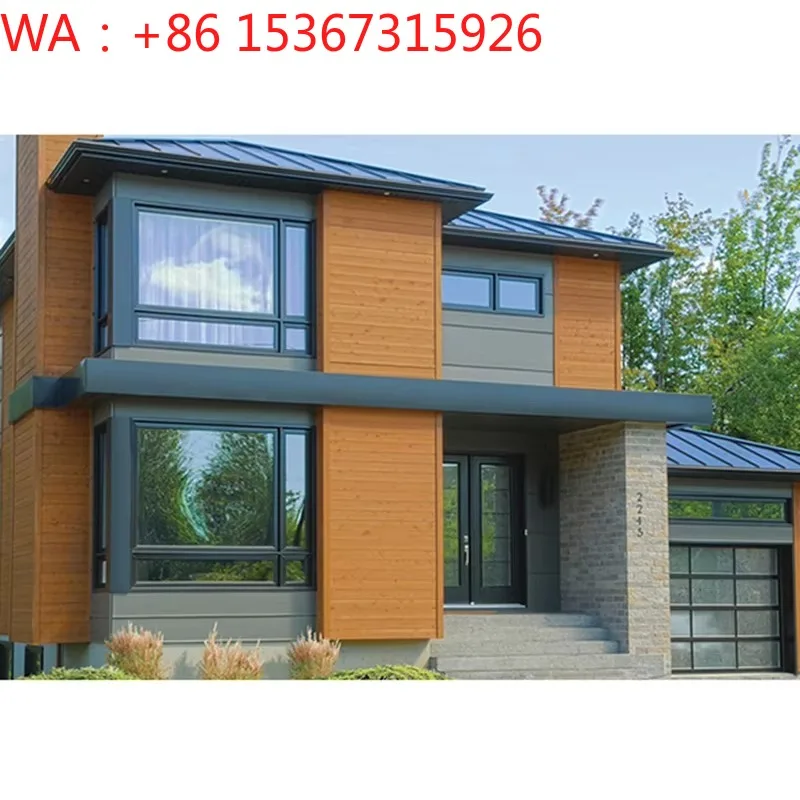 2 Storey 2 Bedroom Modern Light Steel Prefab Villa Modular Home With Bathroom