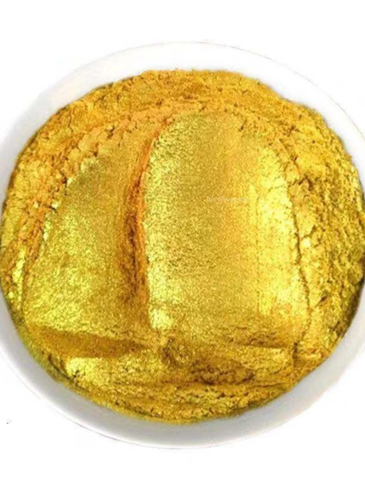 50g Złoty proszek nie blaknie Super jasny 800 mesh Pure Gold Flash Pearl Powder Temple Buddha Plaque Penmanship Tinting Pigment