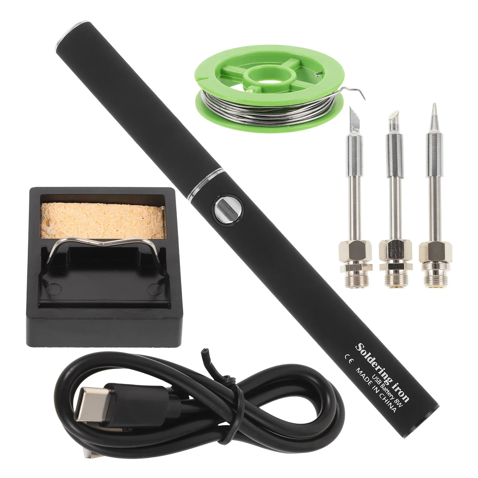 1 مجموعة USB اللاسلكي سبيكة لحام المحمولة اللاسلكية لحام القلم صغيرة خفيفة الوزن قابلة للشحن مجموعة أدوات لحام للإلكترونيات #6