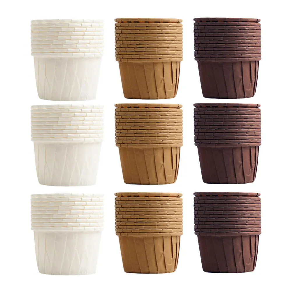 

150 Pcs Muffin Cup Paper Cups High Temp Resistance Ideal for Baking Cake Shop Party Oil Proof Baking Cup Heat Resistance