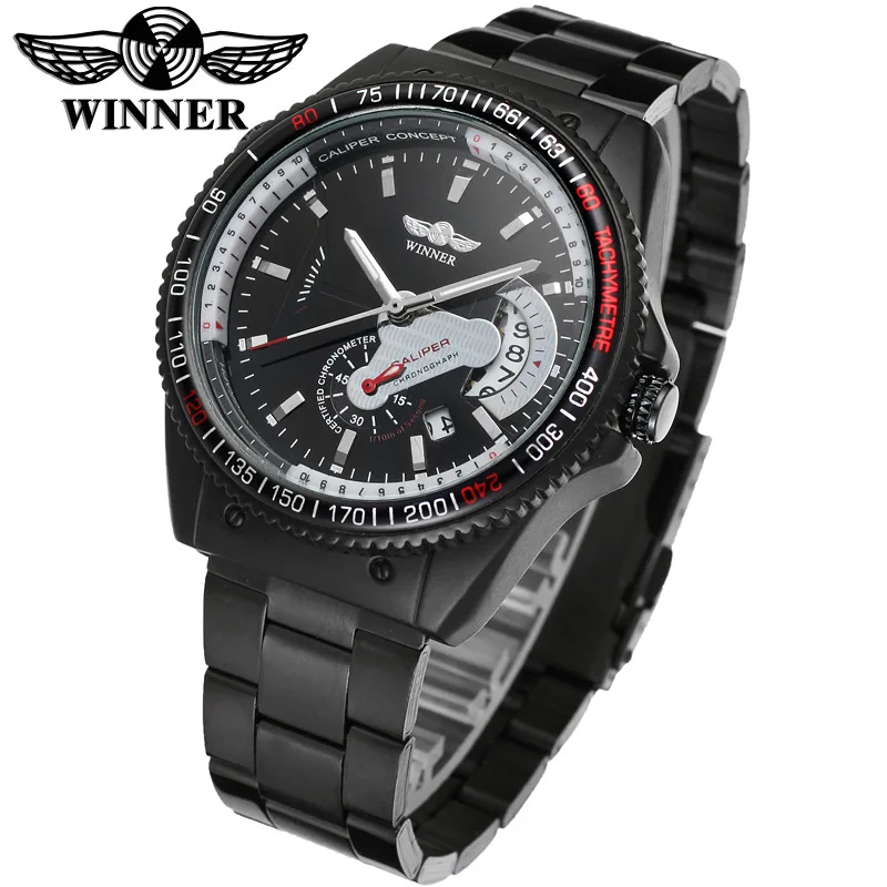 Free Shipping OUTLETSWinner winner Men's Sports Casual Retro Classic Automatic Mechanical Watch