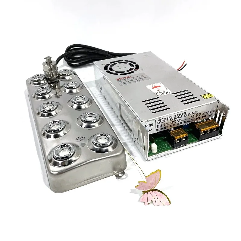

350W Stainless Steel Fogger Industrial Piezoelectric Ultrasonic 10 Heads Mist Maker Humidifier