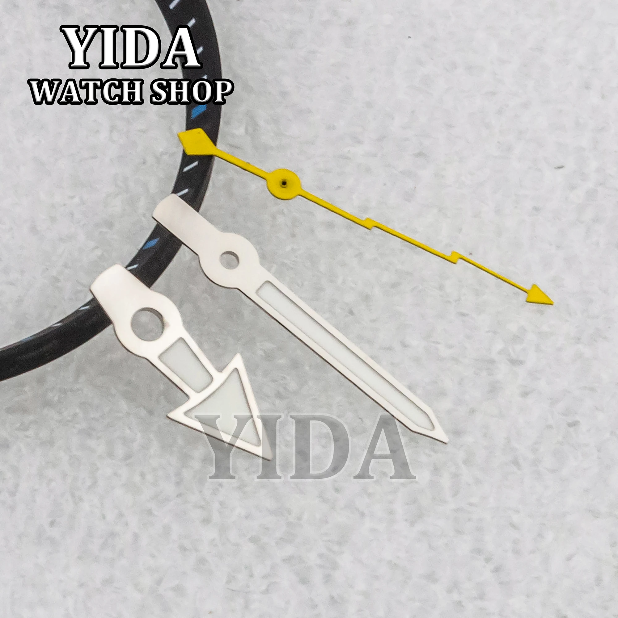 Esfera de reloj SKX007 de 28,5mm, esfera luminosa verde compatible con NH36 NH35, movimiento automático, accesorios de reloj Mod mecánicos de alta calidad