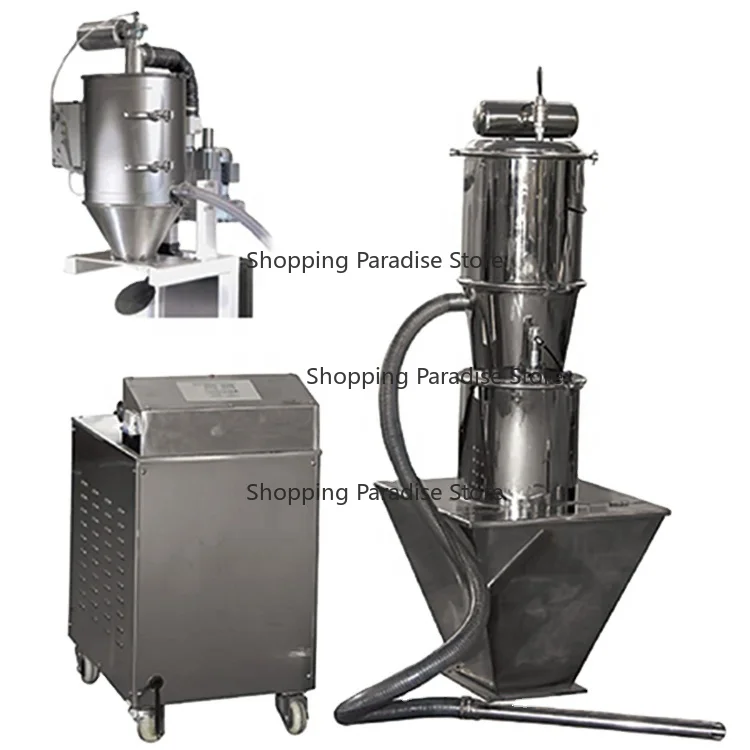 Customized High-Quality Food-Grade Stainless Steel Rice Or Wheat Mill Hopper with Vacuum Conveyor for Kitchen