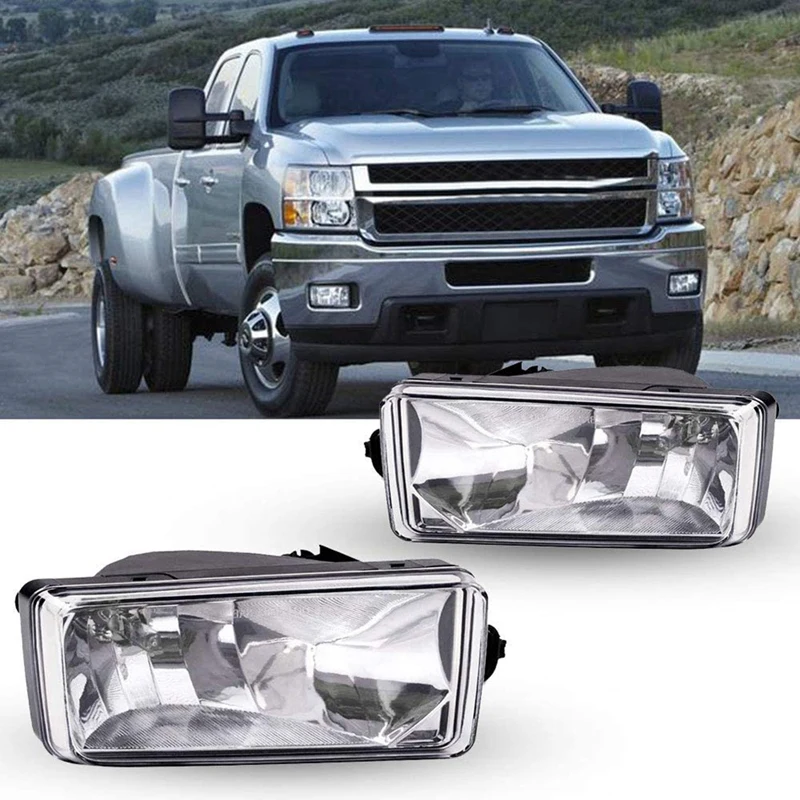 Clear Lens Driving Fog Lights Lamps For Chevy Silverado Suburban Tahoe GMC Sierra Yukon 25883245 GM2593160