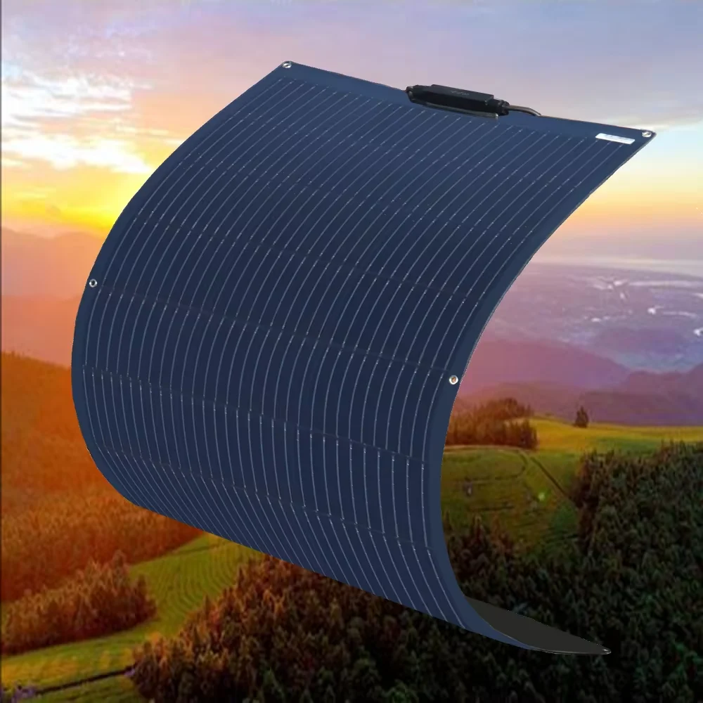 Flexibles Solarmodul 100W Solaranlage/Kit Photovoltaik-Panel 12V Batterieladegerät für Wohnmobil RV Boot EU-Lager DHL-Versand