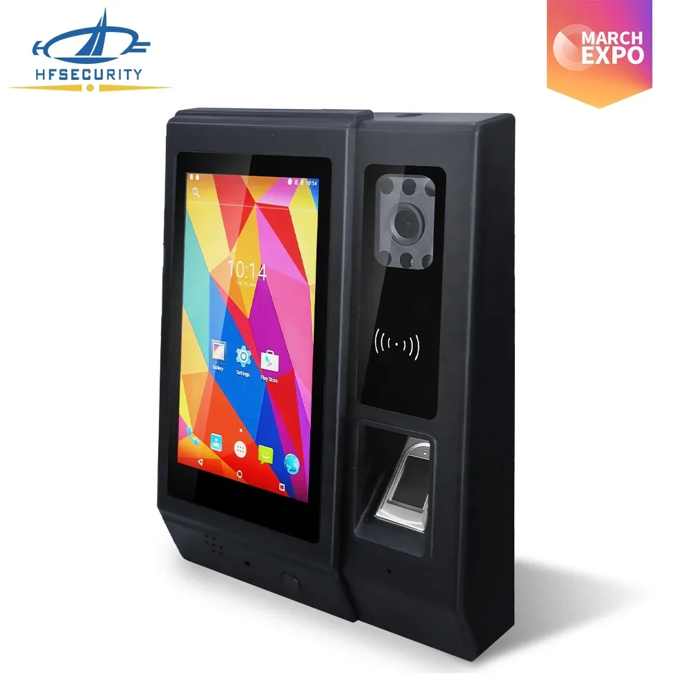 HFSecurity A5 Biometric Fingerprint Scanner Time Attendance System With Facial Recognition SDK