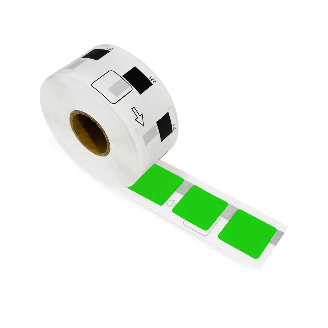 Compatible Brother Dk-11221 23mm*23mm*1000PCS Self Adhesive square QR code Color Paper Label(Without label holder / cartridge)