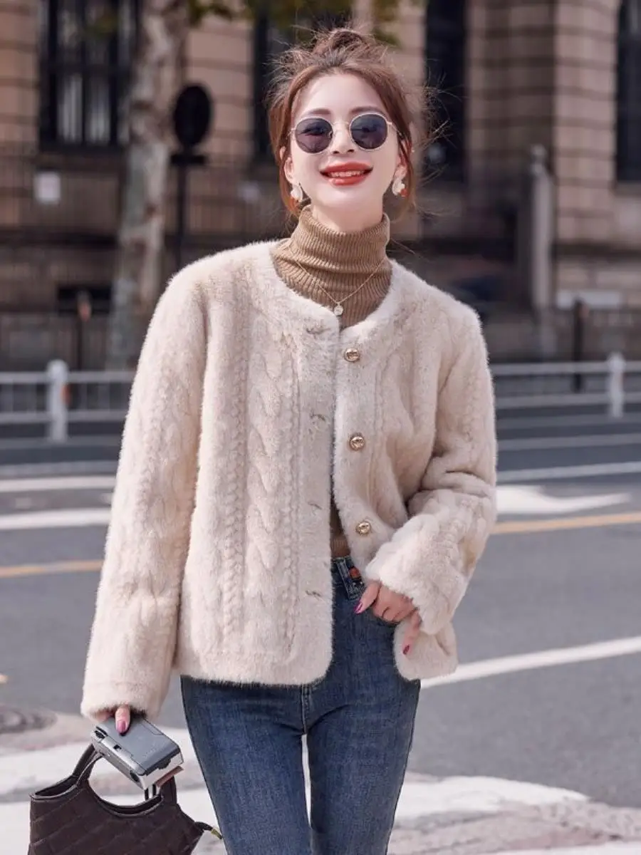 Eco-friendly pele jaet feminino ort sle outono inverno nova chegada assimétrico bainha quente casual sle regular fino