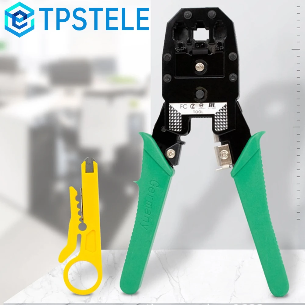 

Многофункциональные клещи для обжима сетевых кабелей 3 в 1, для 4P/6P/8P Cristal Connector Super Long Life Span