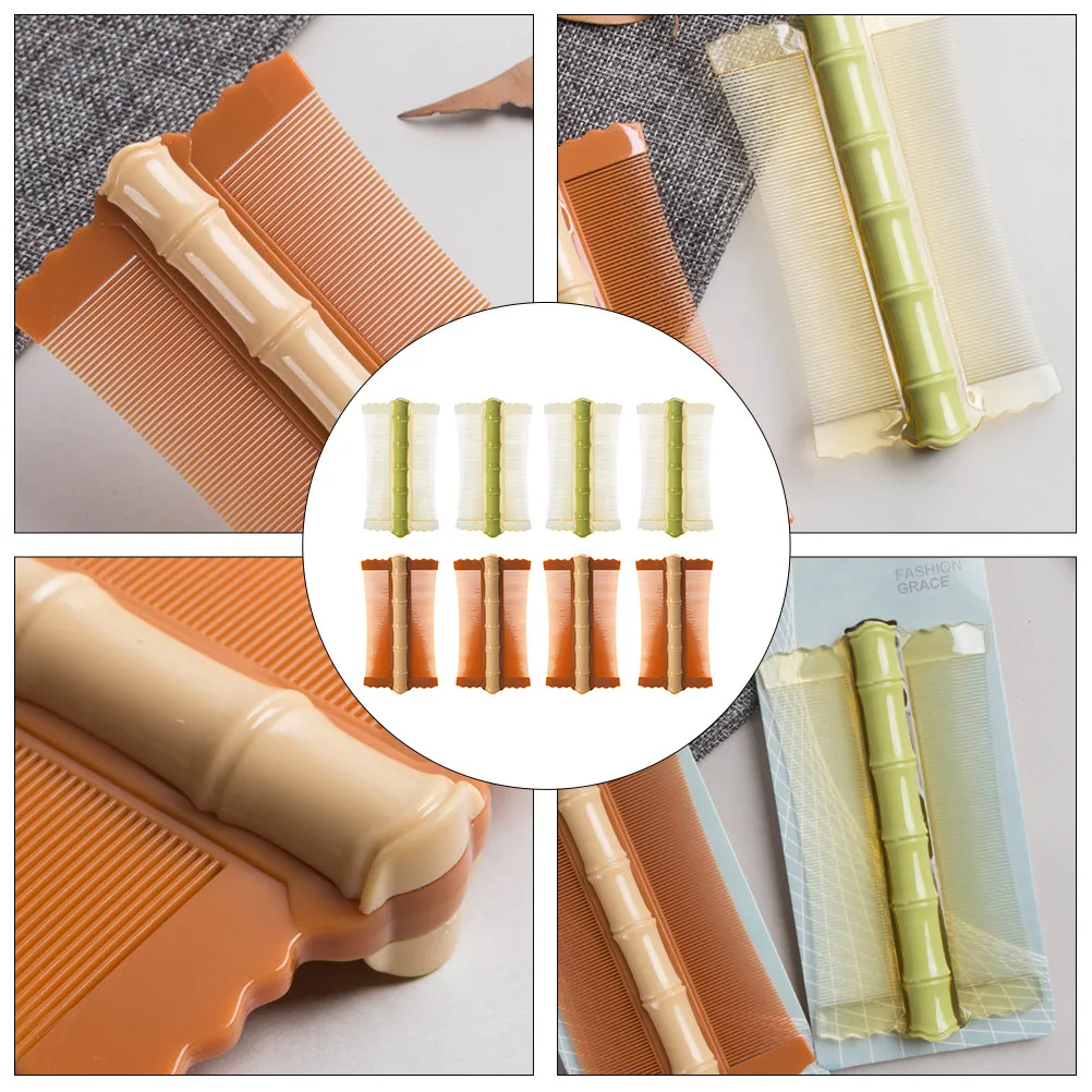 

Набор из 8 антистатических двусторонних расчесок с мелкими зубьями для массажа кожи головы, расслабления и стимуляции кровообращения