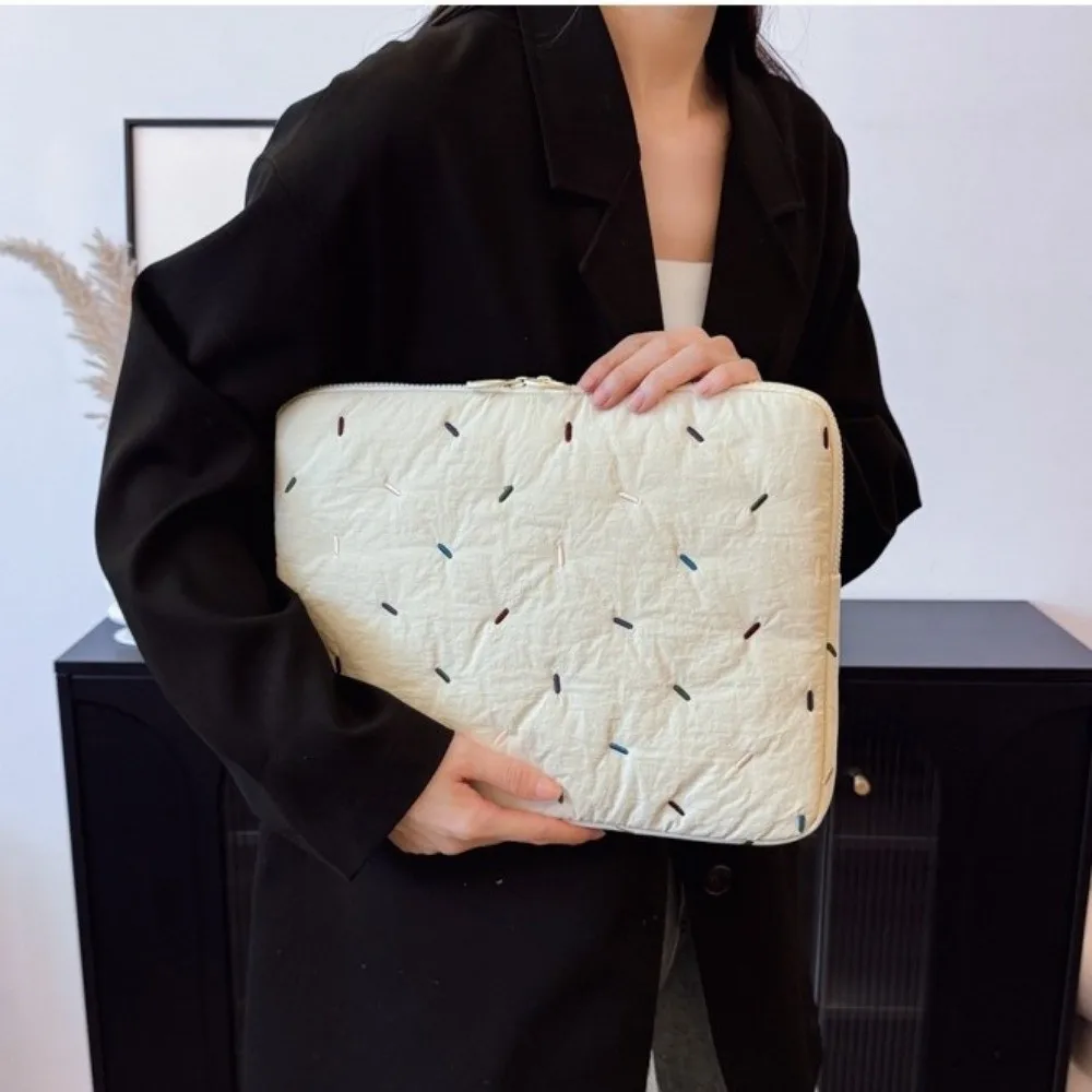 Cute Korean Style Laptop Bag Lightweight Shockproof Tablet Sleeve Bag Soft Sweet Laptop Protective Case File Package