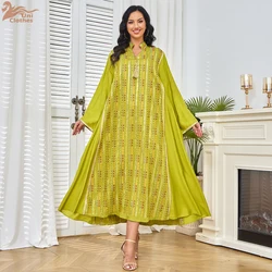 Eid Sequins Muslim Dress for Women Party Ramadan Abaya Long Dress Morocco Kaftan Vestidos Largos Dubai Turkey Robe Jalabiya 2025