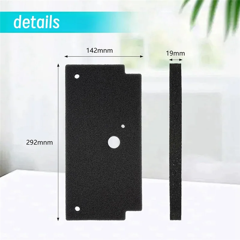 BISM 6PCS Dryer Sponge Filter Mat For 12022801 For Constructa CWK3R200/02 For Siemens WQ33G2C90/01 Dryer Replacement Parts