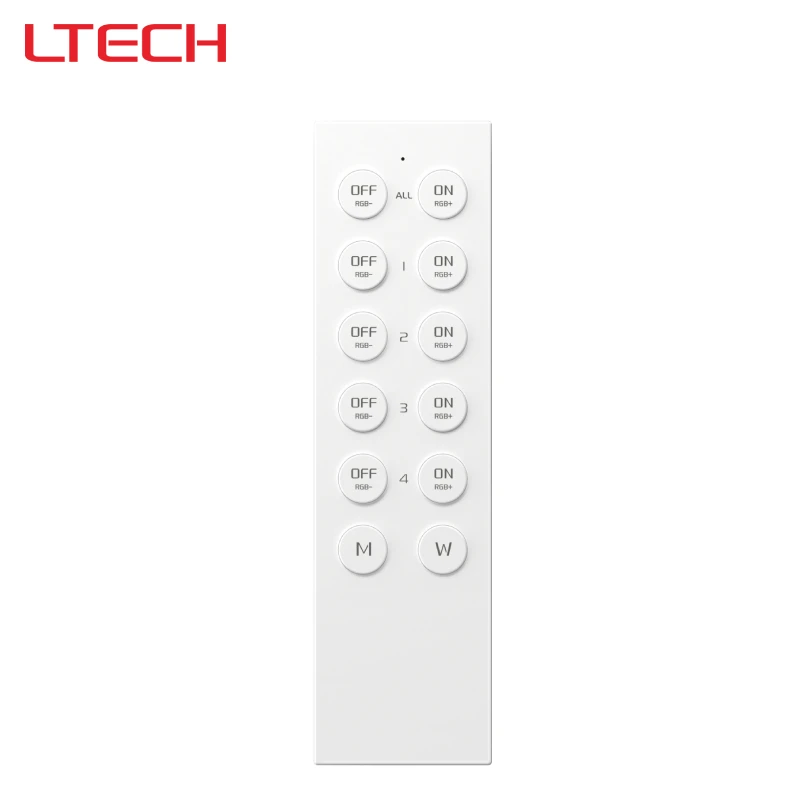 RGBW Remote Control: 2.4GHz RF LED Wireless Remote Control. Compatible with EX Panels for Controlling LED Luminaires F8