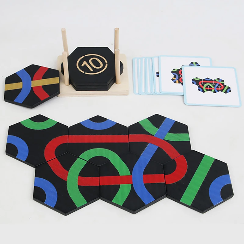 Sfida di pensiero per bambini Gioco di puzzle Montessori Giocattoli creativi Forma di corrispondenza Numero Impilabile Divertimento Calendario logico Giocattoli di intelligenza