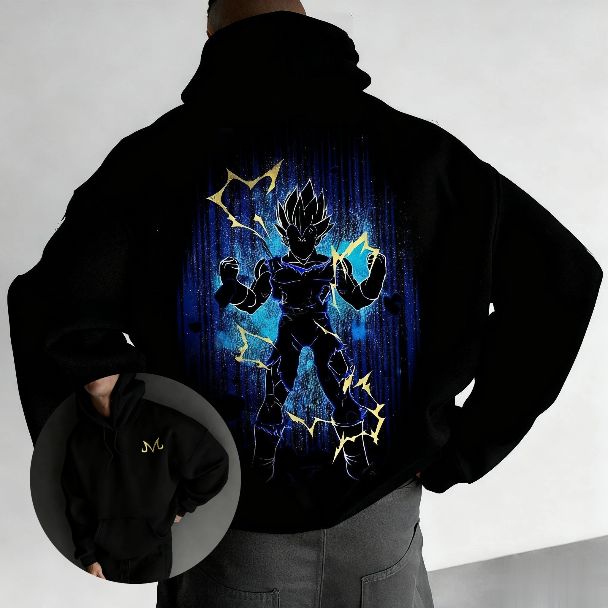 Unisex Oversized Dragon Ball Saiyan Anime Hoodie Women Men Casual Streetwear Pullover Sweatshirt Autumn Winter Trend Y2k Clothes