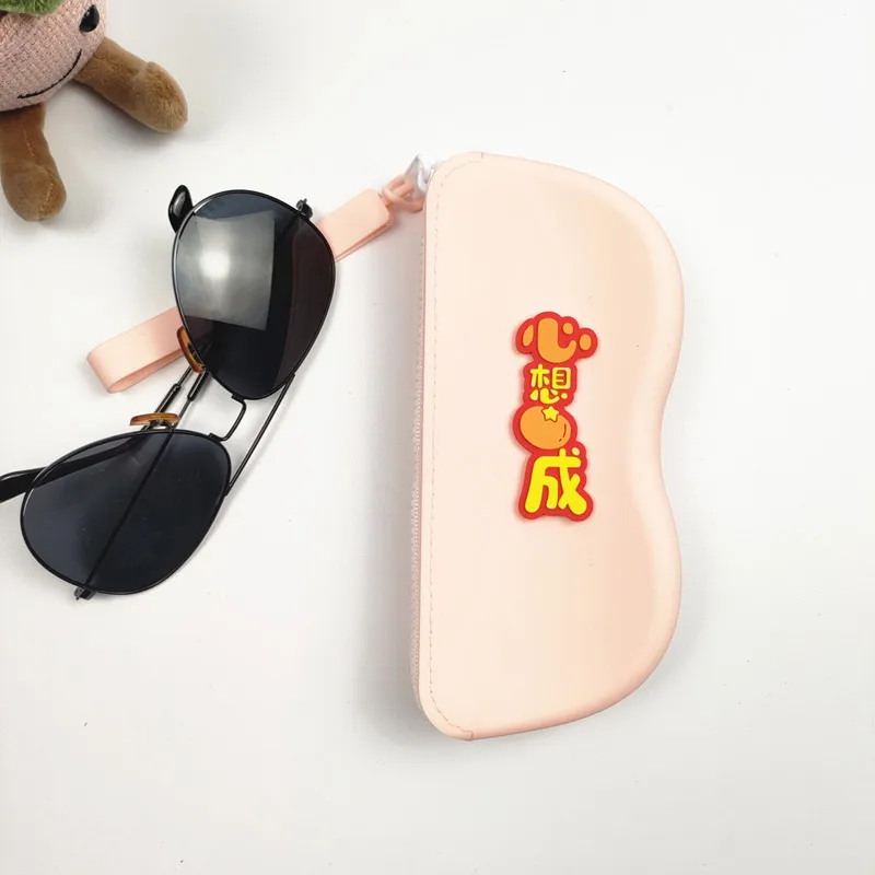 2025 Silikonowa torba na okulary z zamkiem błyskawicznym Wodoodporna torba na monety kosmetyczne Etui dla kobiet Dziewczęta Candy Color Dustproof Glasses B1